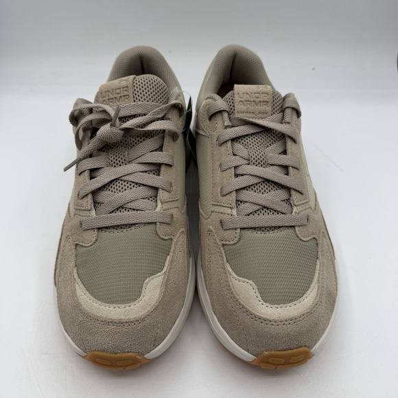 Under Armour UA Charged Edge Suede Shoes Mens 9.5 Tan Beige Sneakers 3027731-201 main image 5